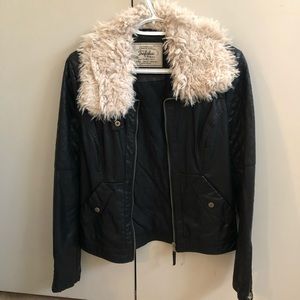 Zara faux leather jacket